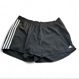 Adidas AeroReady black shorts 3 Stripe Softshell SpellOut activewear running